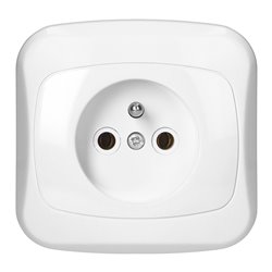 GNIAZDO POJEDYNCZE P/T 2P+Z 16A, 250V, ATUT, BIAŁY ORNO GNIAZDO POJEDYNCZE P/T 2P+Z 16A, 250V, ATUT, BIAŁY ORNO