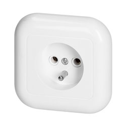 GNIAZDO POJEDYNCZE P/T 2P+Z 16A, 250V, FAN, BIAŁY ORNO GNIAZDO POJEDYNCZE P/T 2P+Z 16A, 250V, FAN, BIAŁY ORNO