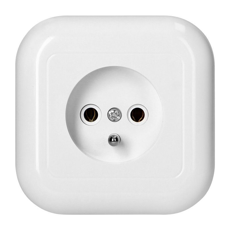 GNIAZDO POJEDYNCZE P/T 2P+Z 16A, 250V, FAN, BIAŁY ORNO GNIAZDO POJEDYNCZE P/T 2P+Z 16A, 250V, FAN, BIAŁY ORNO