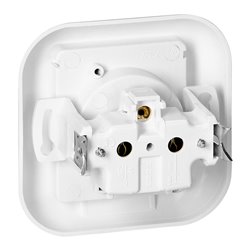 GNIAZDO POJEDYNCZE P/T 2P+Z 16A, 250V Z KLAPKĄ W KOLORZE WYROBU, FAN, BIAŁY ORNO GNIAZDO POJEDYNCZE P/T 2P+Z 16A, 250V Z KLAPKĄ W KOLORZE WYROBU, FAN, BIAŁY ORNO