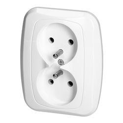 GNIAZDO PODWÓJNE P/T 2X2P+Z 16A, 250V, ATUT, BIAŁY ORNO GNIAZDO PODWÓJNE P/T 2X2P+Z 16A, 250V, ATUT, BIAŁY ORNO