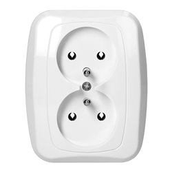 GNIAZDO PODWÓJNE P/T 2X2P+Z 16A, 250V, ATUT, BIAŁY ORNO GNIAZDO PODWÓJNE P/T 2X2P+Z 16A, 250V, ATUT, BIAŁY ORNO