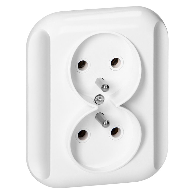 GNIAZDO PODWÓJNE P/T 2X2P+Z 16A, 250V, TOPAZ, BIAŁY ORNO GNIAZDO PODWÓJNE P/T 2X2P+Z 16A, 250V, TOPAZ, BIAŁY ORNO