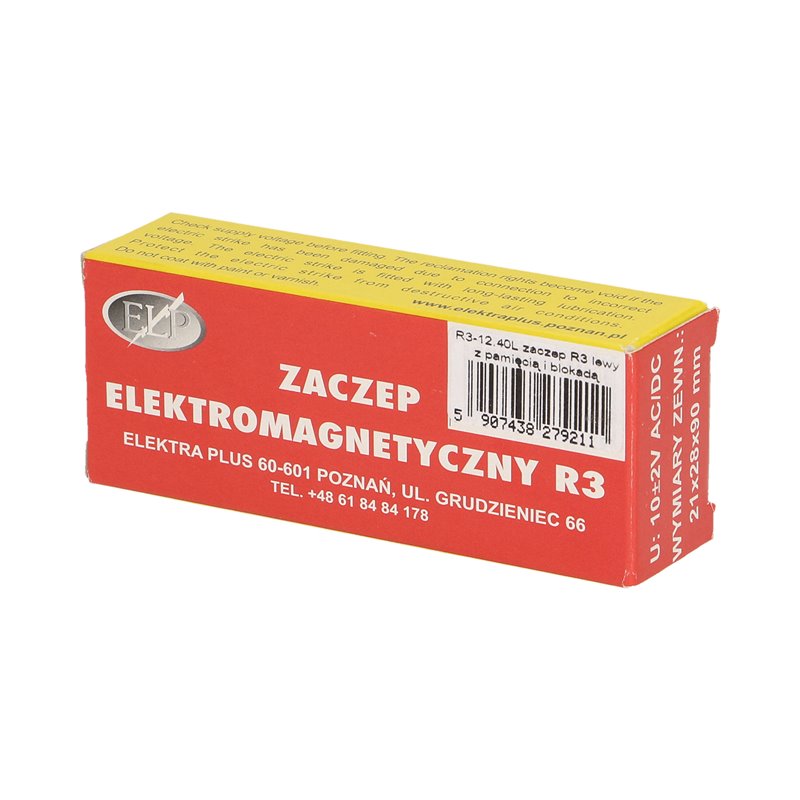 ELEKTROZACZEP Z PAMIĘCIĄ I BLOKADĄ, LEWY ORNO ELEKTROZACZEP Z PAMIĘCIĄ I BLOKADĄ, LEWY ORNO