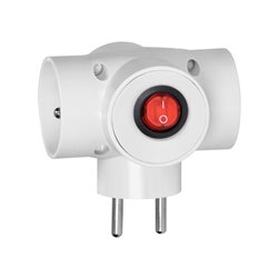 ROZGAŁĘŹNIK 3X2P+Z, Z WYŁĄCZNIKIEM ORNO ROZGAŁĘŹNIK 3X2P+Z, Z WYŁĄCZNIKIEM ORNO