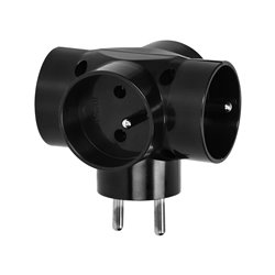 ROZGAŁĘŹNIK 4X2P+Z, CZARNY ORNO ROZGAŁĘŹNIK 4X2P+Z, CZARNY ORNO
