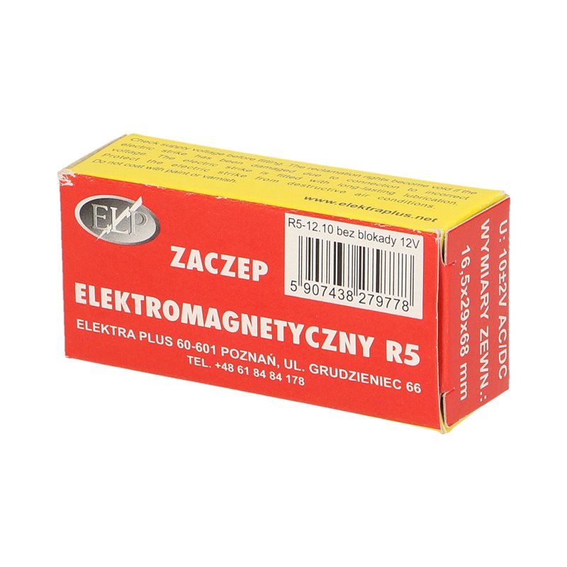 ELEKTROZACZEP SYMETRYCZNY BEZ PAMIĘCI, BEZ BLOKADY ORNO ELEKTROZACZEP SYMETRYCZNY BEZ PAMIĘCI, BEZ BLOKADY ORNO