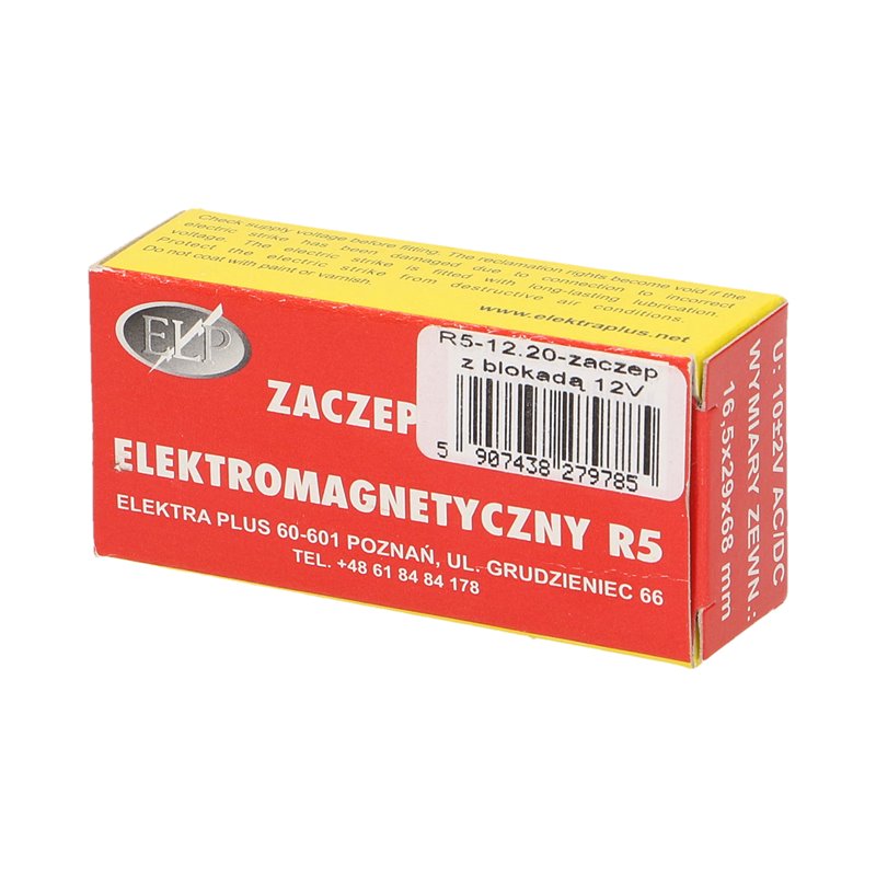ELEKTROZACZEP SYMETRYCZNY BEZ PAMIĘCI, Z BLOKADĄ ORNO ELEKTROZACZEP SYMETRYCZNY BEZ PAMIĘCI, Z BLOKADĄ ORNO