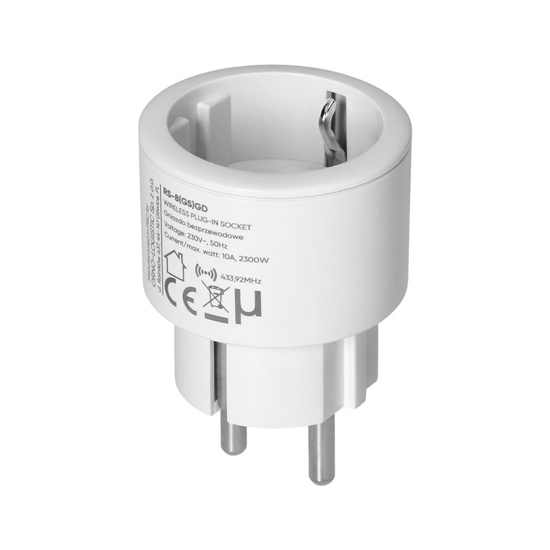 ZESTAW BEZPRZEWODOWYCH GNIAZD MINI SCHUKO, STEROWANYCH PILOTEM 1+1, 2300W ORNO ZESTAW BEZPRZEWODOWYCH GNIAZD MINI SCHUKO, STEROWANYCH PILOTEM 1+1, 2300W ORNO