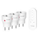 ZESTAW BEZPRZEWODOWYCH GNIAZD MINI, STEROWANYCH PILOTEM 3+1, 2300W ORNO ZESTAW BEZPRZEWODOWYCH GNIAZD MINI, STEROWANYCH PILOTEM 3+1, 2300W ORNO