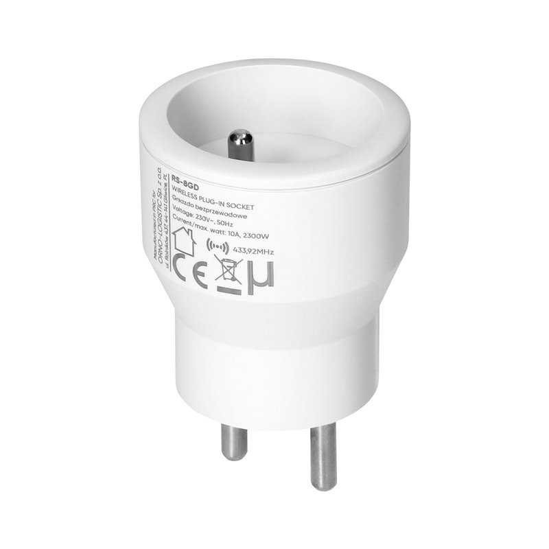 ZESTAW BEZPRZEWODOWYCH GNIAZD MINI, STEROWANYCH PILOTEM 2+1, 2300W ORNO ZESTAW BEZPRZEWODOWYCH GNIAZD MINI, STEROWANYCH PILOTEM 2+1, 2300W ORNO