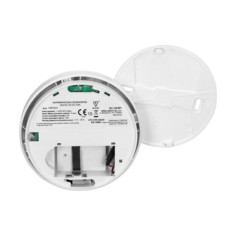 BATERYJNY CZUJNIK DYMU, 9V DC, BSI ORNO BATERYJNY CZUJNIK DYMU, 9V DC, BSI ORNO