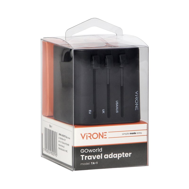 GOWORLD UNIWERSALNY ADAPTER PODRÓŻNY DO PONAD 200 KRAJÓW ŚWIATA, 100-240V, 8A ORNO GOWORLD UNIWERSALNY ADAPTER PODRÓŻNY DO PONAD 200 KRAJÓW ŚWIATA, 100-240V, 8A ORNO