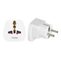 ADAPTER PODRÓŻNY - WORLD TO EU, 230V/10A, BIAŁY ORNO ADAPTER PODRÓŻNY - WORLD TO EU, 230V/10A, BIAŁY ORNO