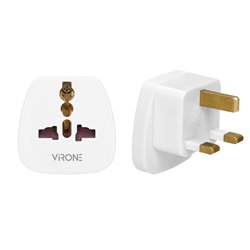 ADAPTER PODRÓŻNY - WORLD TO UK, 230V/13A, BIAŁY ORNO ADAPTER PODRÓŻNY - WORLD TO UK, 230V/13A, BIAŁY ORNO