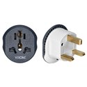 ADAPTER PODRÓŻNY - GO TO UK, 230V/13A. UNIWERSALNE GNIAZDO, WTYCZKA BRYTYJSKA (TYP G) ORNO