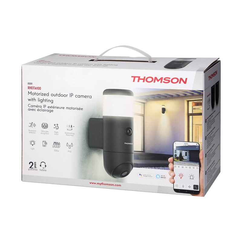 KAMERA MONITORINGU THOMSON RHEITA100 Z OŚWIETLENIEM, WI-FI, FUNKCJĄ NAGRYWANIA DŹWIĘKU I DETEKCJĄ RUCHU ORNO KAMERA MONITORINGU THOMSON RHEITA100 Z OŚWIETLENIEM, WI-FI, FUNKCJĄ NAGRYWANIA DŹWIĘKU I DETEKCJĄ RUCHU ORNO