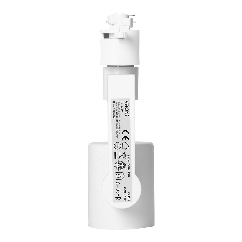 RELI TL-1 GU10 OPRAWA OŚWIET. NA SZYNĘ, MAX 35W, BIAŁA ORNO RELI TL-1 GU10 OPRAWA OŚWIET. NA SZYNĘ, MAX 35W, BIAŁA ORNO