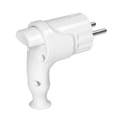 WTYCZKA KĄTOWA UNI-SCHUKO Z WYPYCHACZEM 16A/250V, BIAŁA ORNO WTYCZKA KĄTOWA UNI-SCHUKO Z WYPYCHACZEM 16A/250V, BIAŁA ORNO