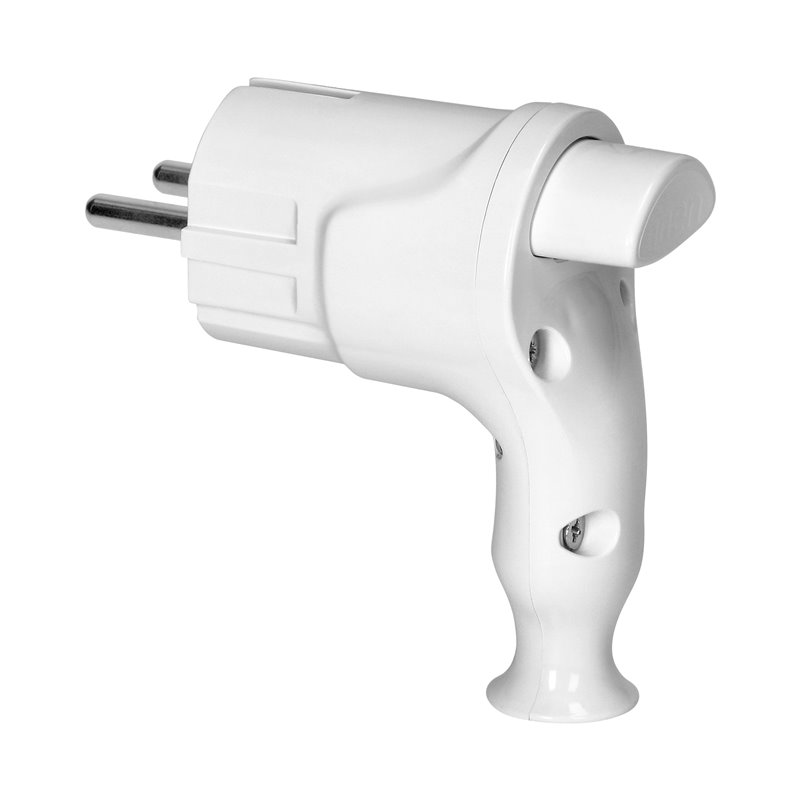 WTYCZKA KĄTOWA UNI-SCHUKO Z WYPYCHACZEM 16A/250V, BIAŁA ORNO WTYCZKA KĄTOWA UNI-SCHUKO Z WYPYCHACZEM 16A/250V, BIAŁA ORNO