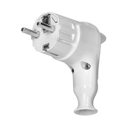 WTYCZKA KĄTOWA UNI-SCHUKO Z WYPYCHACZEM 16A/250V, BIAŁA ORNO WTYCZKA KĄTOWA UNI-SCHUKO Z WYPYCHACZEM 16A/250V, BIAŁA ORNO