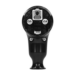 WTYCZKA KĄTOWA UNI-SCHUKO Z WYPYCHACZEM 16A/250V, CZARNA ORNO WTYCZKA KĄTOWA UNI-SCHUKO Z WYPYCHACZEM 16A/250V, CZARNA ORNO