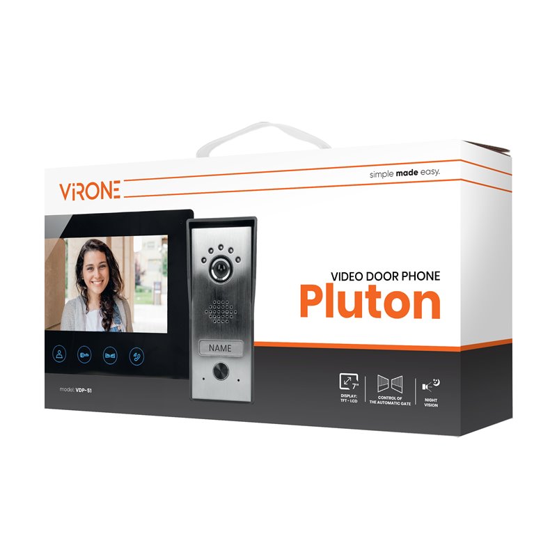 ZESTAW WIDEODOMOFONOWY PLUTON 7" ORNO ZESTAW WIDEODOMOFONOWY PLUTON 7" ORNO