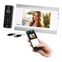 ZESTAW WIDEODOMOFONOWY, BEZSŁUCHAWKOWY, KOLOR, LCD 7", MENU OSD, WI-FI + APP NA TELEFON, STEROWANIE BRAMĄ, Z SZYFRATOREM I RFID,