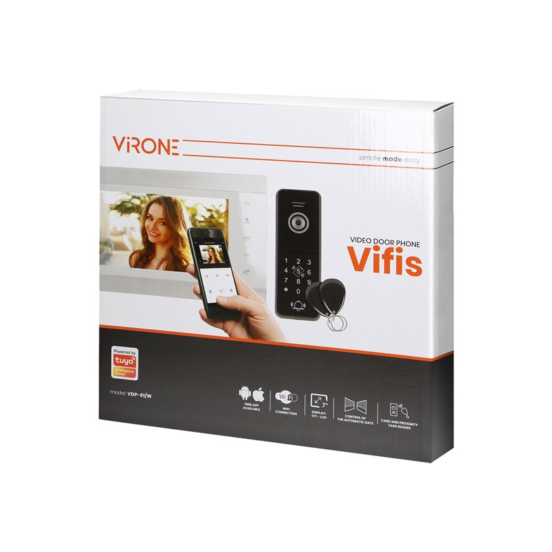 ZESTAW WIDEODOMOFONOWY, BEZSŁUCHAWKOWY, KOLOR, LCD 7", MENU OSD, WI-FI + APP NA TELEFON, STEROWANIE BRAMĄ, Z SZYFRATOREM I RFID, ZESTAW WIDEODOMOFONOWY, BEZSŁUCHAWKOWY, KOLOR, LCD 7", MENU OSD, WI-FI + APP NA TELEFON, STEROWANIE BRAMĄ, Z SZYFRATOREM I RFID,