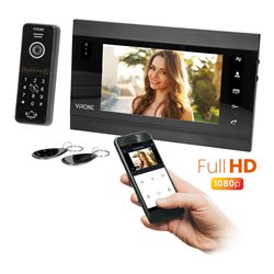 ZESTAW WIDEO DOMOFONOWY VIFIS FULL HD, BEZSŁUCHAWKOWY, MONITOR 7" LCD, MENU OSD, KAMERA FULL HD 1080P, Z SZYFRATOREM I CZYTNIKI ZESTAW WIDEO DOMOFONOWY VIFIS FULL HD, BEZSŁUCHAWKOWY, MONITOR 7" LCD, MENU OSD, KAMERA FULL HD 1080P, Z SZYFRATOREM I CZYTNIKI