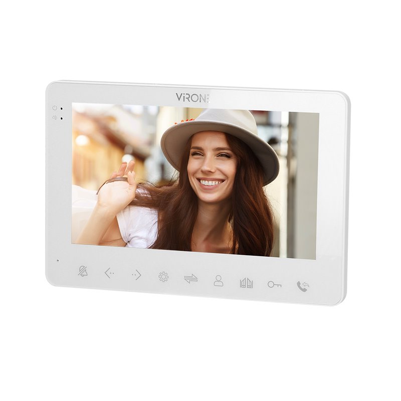 WIDEO MONITOR BEZSŁUCHAWKOWY DO ROZBUDOWY ZESTAWÓW VIFAR I VIFIS,  LCD 7", WIFI + APP NA SMARTFONA, STEROWANIE BRAMĄ ORNO