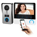 BEZSŁUCHAWKOWY ZESTAW WIDEODOMOFONOWY HILIT FULL HD Z KOLOROWYM MONITOREM 7" WI-FI ORAZ CZYTNIKIEM KART I BRELOKÓW, OBSŁUGA POPR