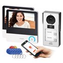 PAVONIS MULTI, ZESTAW WIDEODOMOFONOWY DWURODZINNY, 4-ŻYŁOWY, 7", WI-FI, EKRAN DOTYKOWY, FULL HD, RFID ORNO