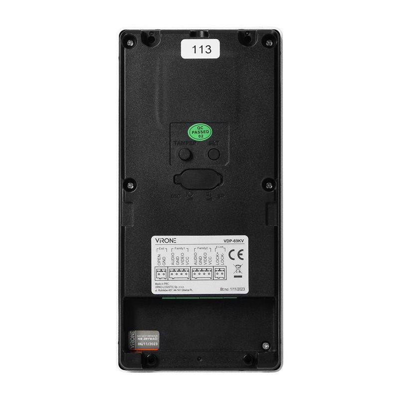 PAVONIS MULTI, ZESTAW WIDEODOMOFONOWY DWURODZINNY, 4-ŻYŁOWY, 7", WI-FI, EKRAN DOTYKOWY, FULL HD, RFID ORNO PAVONIS MULTI, ZESTAW WIDEODOMOFONOWY DWURODZINNY, 4-ŻYŁOWY, 7", WI-FI, EKRAN DOTYKOWY, FULL HD, RFID ORNO