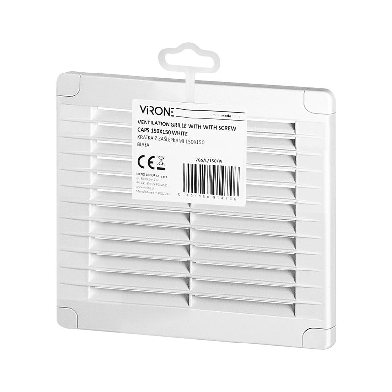 KRATKA Z ZAŚLEPKAMI 150X150, BIAŁA ORNO KRATKA Z ZAŚLEPKAMI 150X150, BIAŁA ORNO