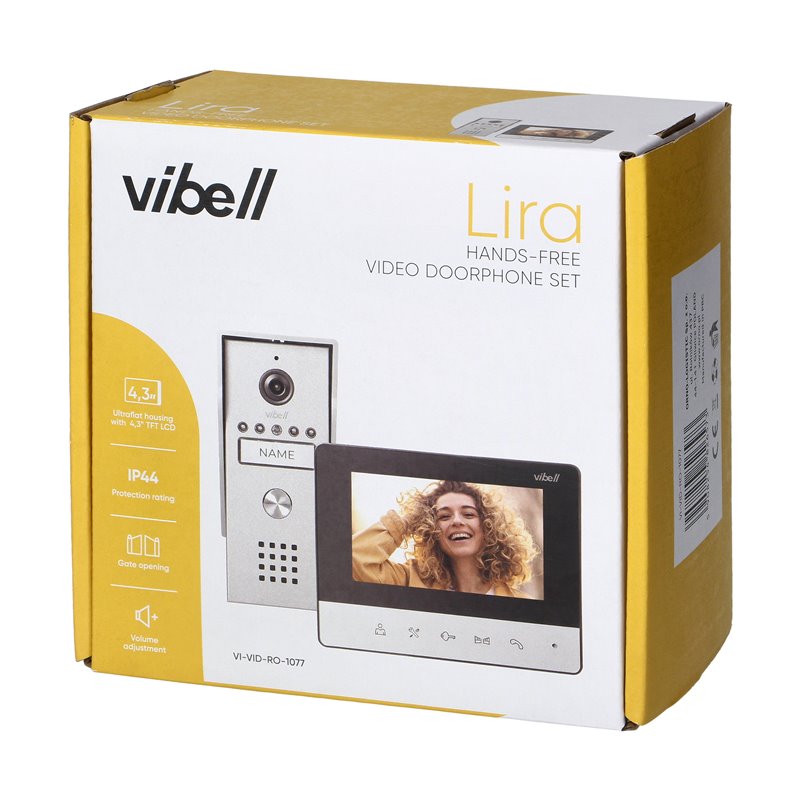 WIDEODOMOFON LIRA (PANEL ZEWNĘTRZNY + MONITOR) 4,3'', WYŚWIETLACZ KOLOROWY ORNO WIDEODOMOFON LIRA (PANEL ZEWNĘTRZNY + MONITOR) 4,3'', WYŚWIETLACZ KOLOROWY ORNO