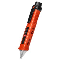 INDUKCYJNY TESTER NAPIĘCIA Z LATARKĄ, 12-1000V AC/DC, POMARAŃCZOWY ORNO INDUKCYJNY TESTER NAPIĘCIA Z LATARKĄ, 12-1000V AC/DC, POMARAŃCZOWY ORNO