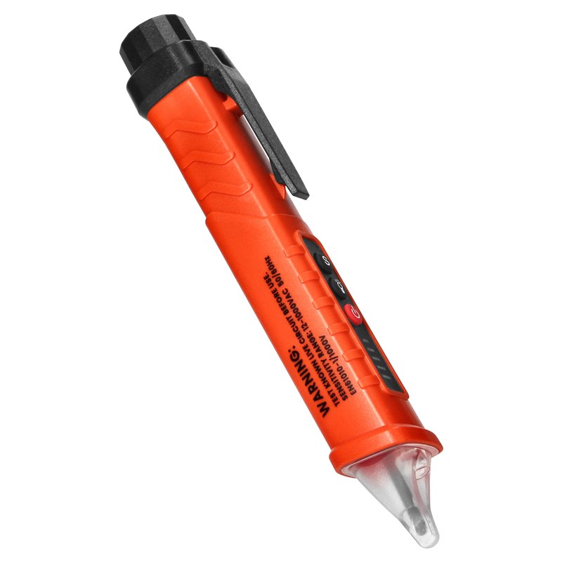INDUKCYJNY TESTER NAPIĘCIA Z LATARKĄ, 12-1000V AC/DC, POMARAŃCZOWY ORNO INDUKCYJNY TESTER NAPIĘCIA Z LATARKĄ, 12-1000V AC/DC, POMARAŃCZOWY ORNO