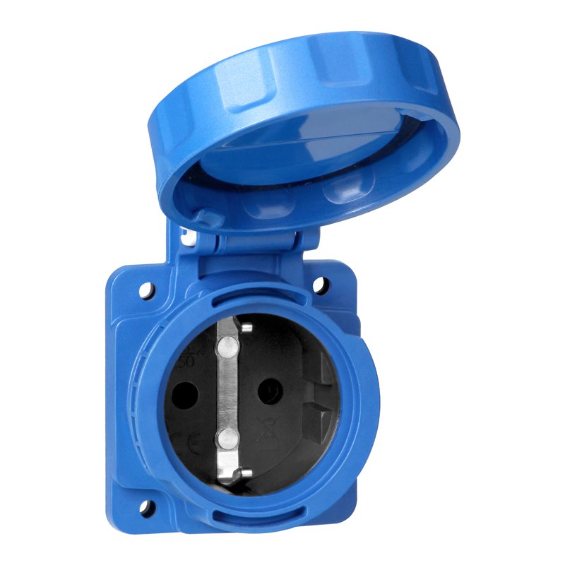 GNIAZDO TABLICOWE 2P+Z (SCHUKO), 16A, 230 VAC, IP68 ORNO GNIAZDO TABLICOWE 2P+Z (SCHUKO), 16A, 230 VAC, IP68 ORNO