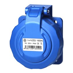 GNIAZDO TABLICOWE 2P+Z (SCHUKO), 16A, 230 VAC, IP68 ORNO GNIAZDO TABLICOWE 2P+Z (SCHUKO), 16A, 230 VAC, IP68 ORNO