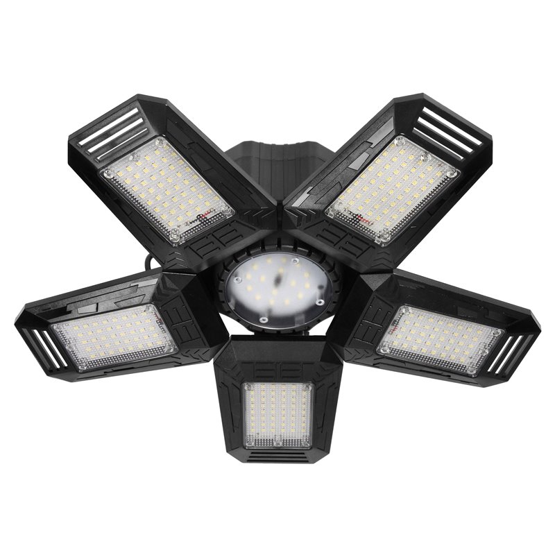 RIGEL LED LAMPA WARSZTATOWA SKŁADANA 5-SKRZYDŁOWA, E27 55W, 6500K, 4950LM ORNO RIGEL LED LAMPA WARSZTATOWA SKŁADANA 5-SKRZYDŁOWA, E27 55W, 6500K, 4950LM ORNO