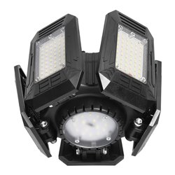 RIGEL LED LAMPA WARSZTATOWA SKŁADANA 5-SKRZYDŁOWA, E27 55W, 6500K, 4950LM ORNO RIGEL LED LAMPA WARSZTATOWA SKŁADANA 5-SKRZYDŁOWA, E27 55W, 6500K, 4950LM ORNO
