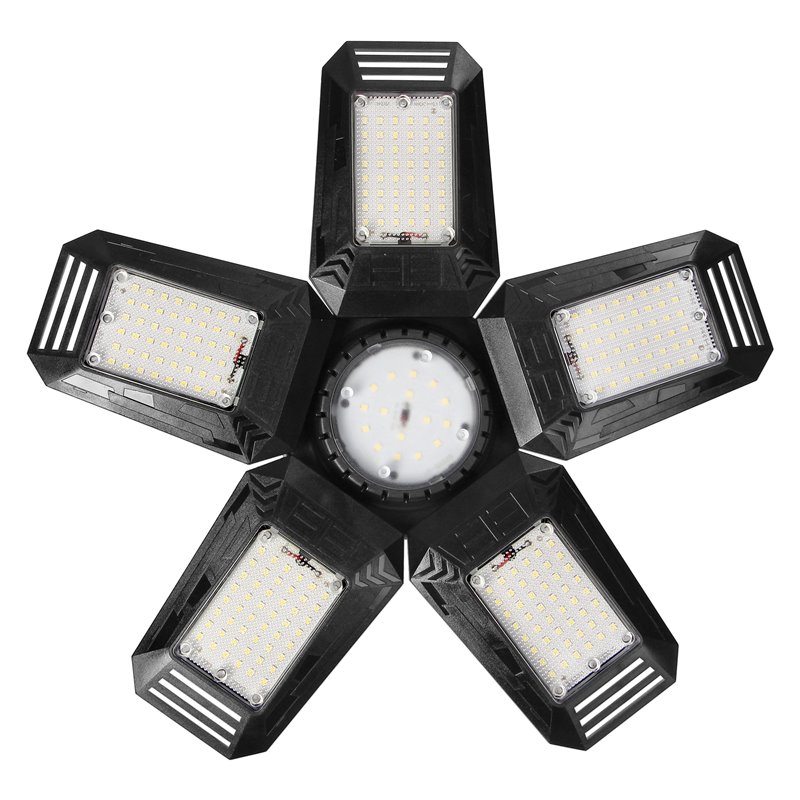 RIGEL LED LAMPA WARSZTATOWA SKŁADANA 5-SKRZYDŁOWA, E27 55W, 6500K, 4950LM ORNO RIGEL LED LAMPA WARSZTATOWA SKŁADANA 5-SKRZYDŁOWA, E27 55W, 6500K, 4950LM ORNO
