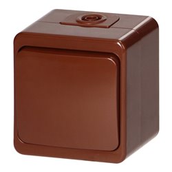 ŁĄCZNIK N/T 10A, 250V, 1-BIEGUNOWY IP44, SMART, BRĄZOWY ORNO ŁĄCZNIK N/T 10A, 250V, 1-BIEGUNOWY IP44, SMART, BRĄZOWY ORNO