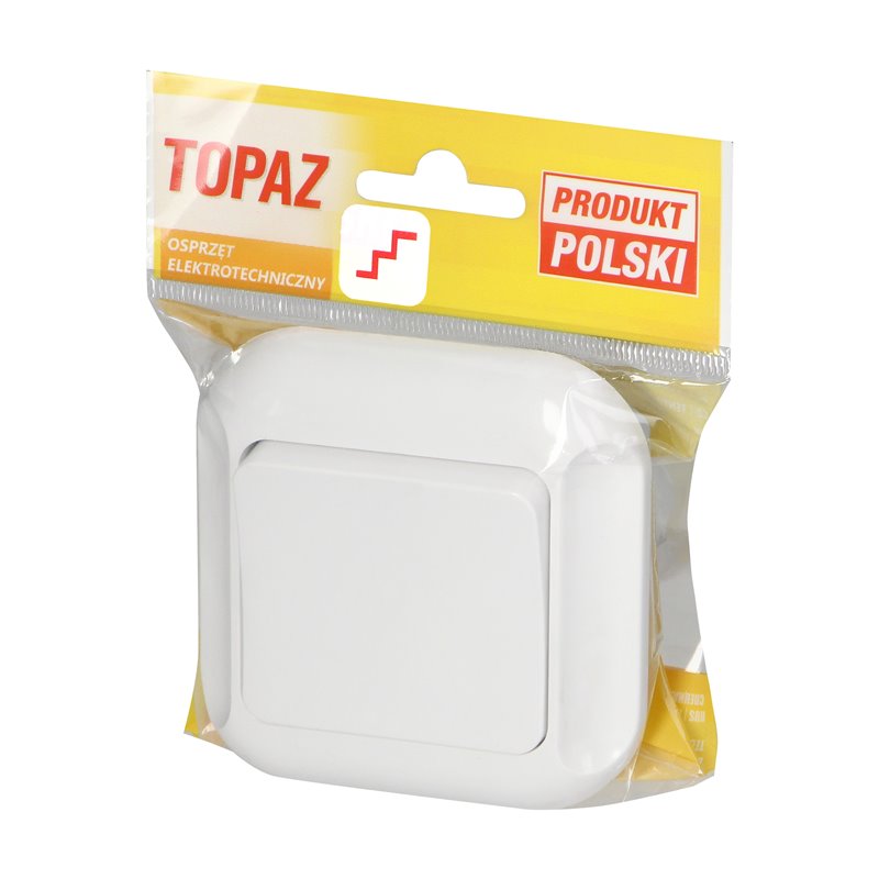ŁĄCZNIK P/T 10A, 250V, SCHODOWY, TOPAZ, BIAŁY ORNO ŁĄCZNIK P/T 10A, 250V, SCHODOWY, TOPAZ, BIAŁY ORNO