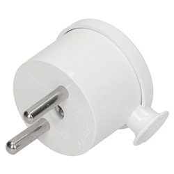 WTYCZKA KĄTOWA 2P MINI, BIAŁY ORNO WTYCZKA KĄTOWA 2P MINI, BIAŁY ORNO