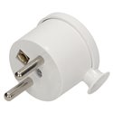 WTYCZKA KĄTOWA 2P+Z MINI, BIAŁA ORNO WTYCZKA KĄTOWA 2P+Z MINI, BIAŁA ORNO