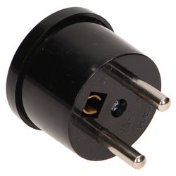 WTYCZKA KĄTOWA 2P+Z MINI, CZARNA ORNO WTYCZKA KĄTOWA 2P+Z MINI, CZARNA ORNO