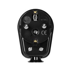 WTYCZKA KĄTOWA UNI-SCHUKO, 2P+Z , 16A, CZARNA ORNO WTYCZKA KĄTOWA UNI-SCHUKO, 2P+Z , 16A, CZARNA ORNO