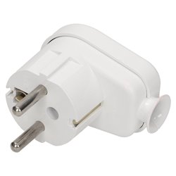 WTYCZKA KĄTOWA 2P+Z, BIAŁA ORNO WTYCZKA KĄTOWA 2P+Z, BIAŁA ORNO